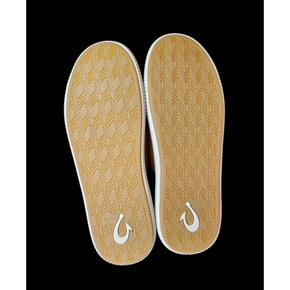 Size 12 - Olukai Mens Slippers Mua 'lli Slides Sandal Shoes Shearling Lined - Picture 8 of 8